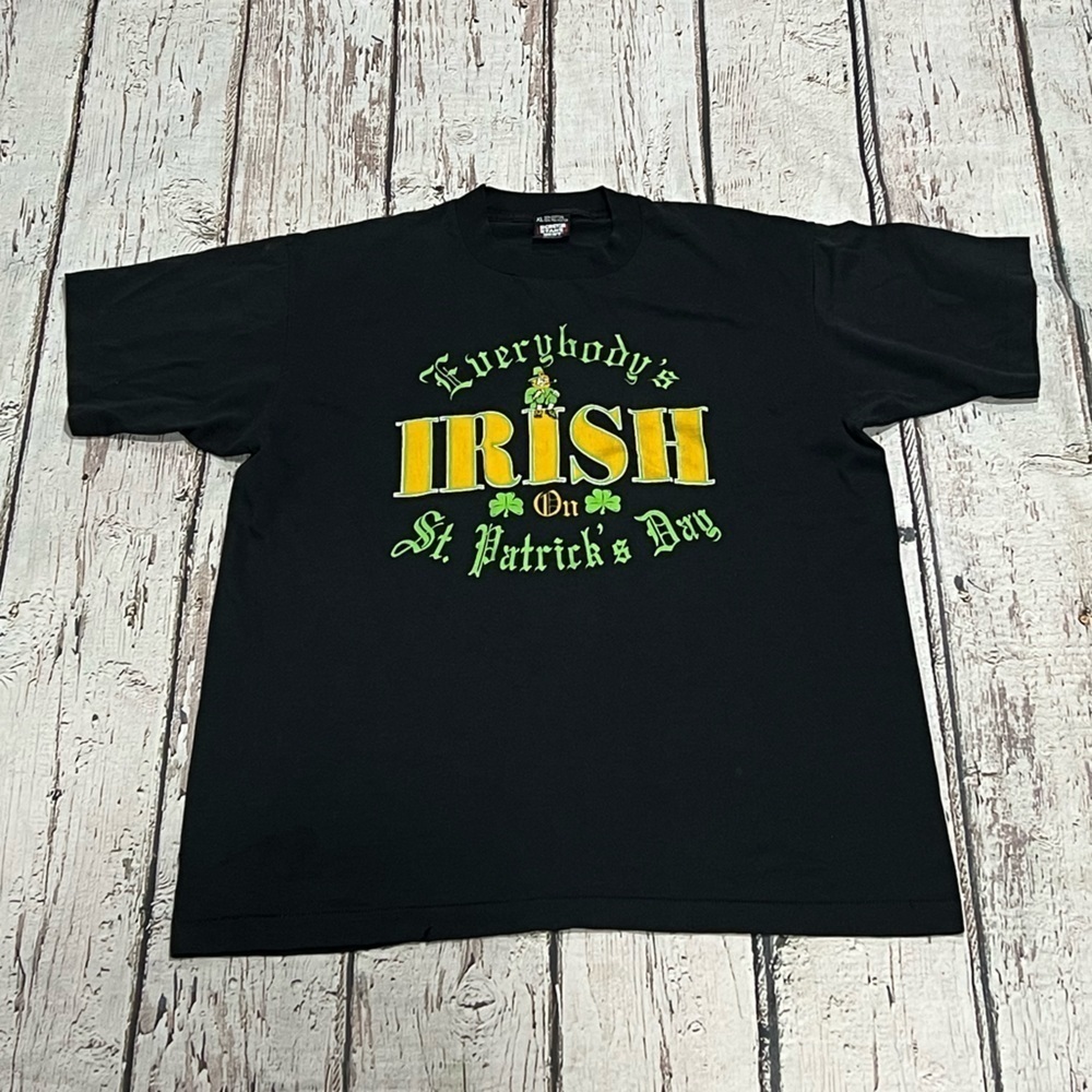 Vintage 90s Everybody's Irish on St. Patrick's Day 1990s Irish Pride tshirt